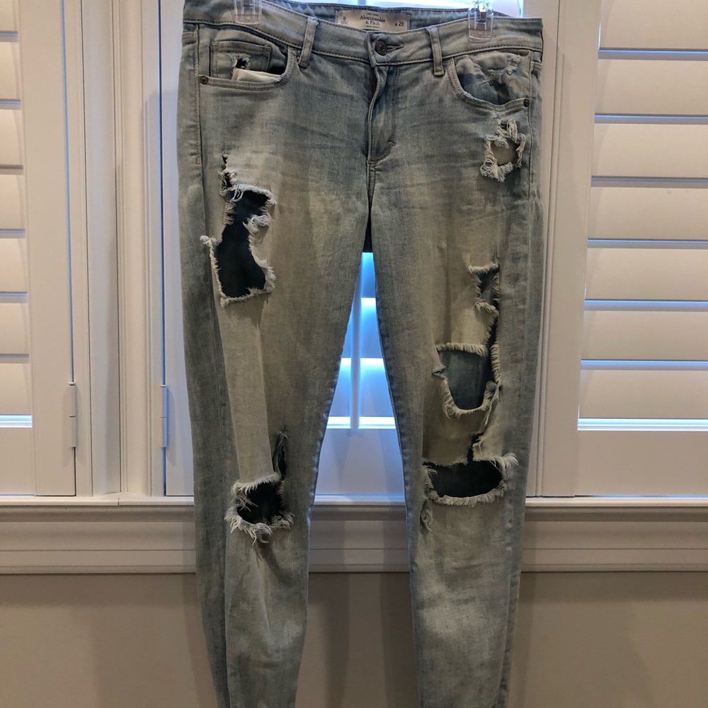 Abercrombie & Fitch Distressed Jeans
